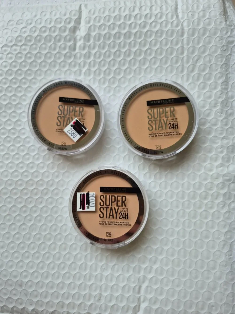 Maybelline New York Super Stay 24H Foundation Powders NEW SEALED 128 (Lot of 3)